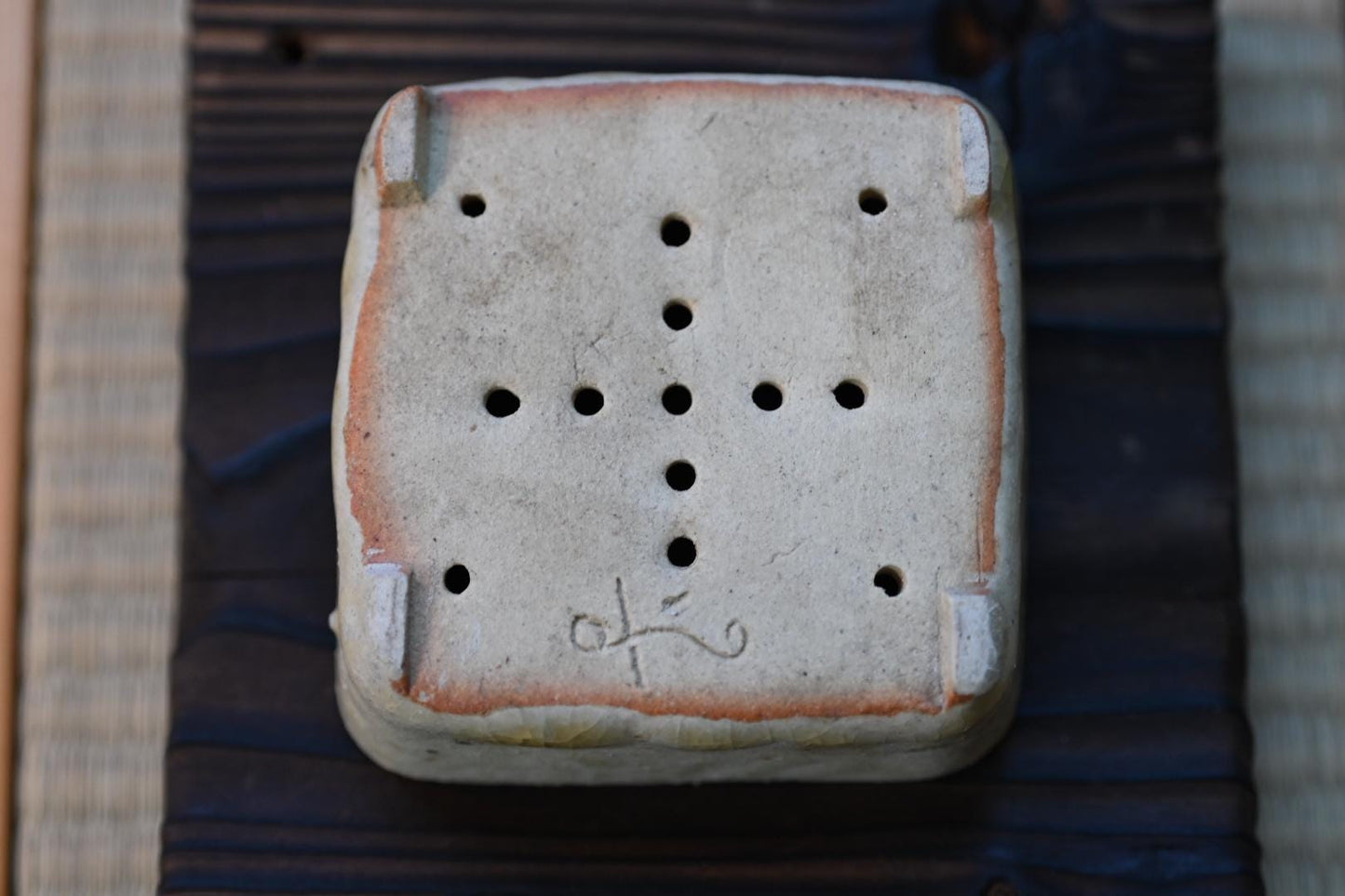 Handmade Japanese Rectangular Bonsai Pot – Natural Clay Glaze | Wabi-Sabi Mini Planter, Mame Bonsai Pot, Moss or Succulent Planter
