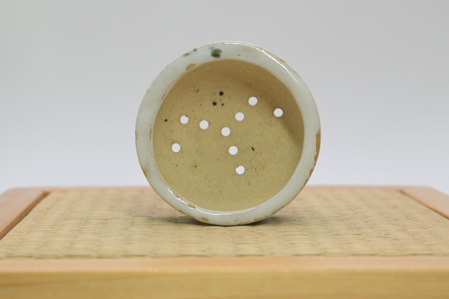 One-of-a-Kind Handcrafted Mini Bonsai Pot | Round Gradient Glaze | Miyazaki Japanese Ceramic | Wabi-sabi Style